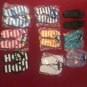 Different color  flip flops for summer 3 for $5